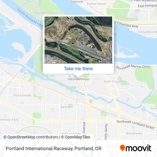 Portland International Raceway map