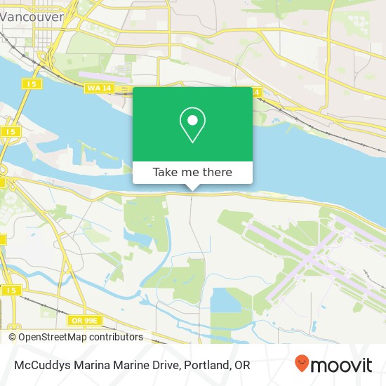 McCuddys Marina Marine Drive map