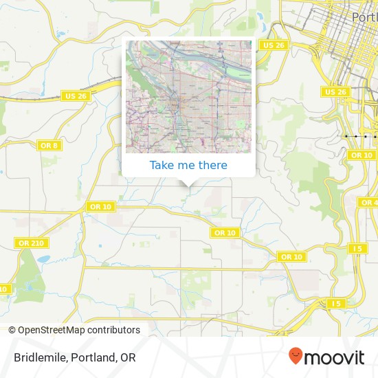 Bridlemile map