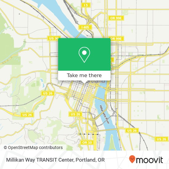 Mapa de Millikan Way TRANSIT Center