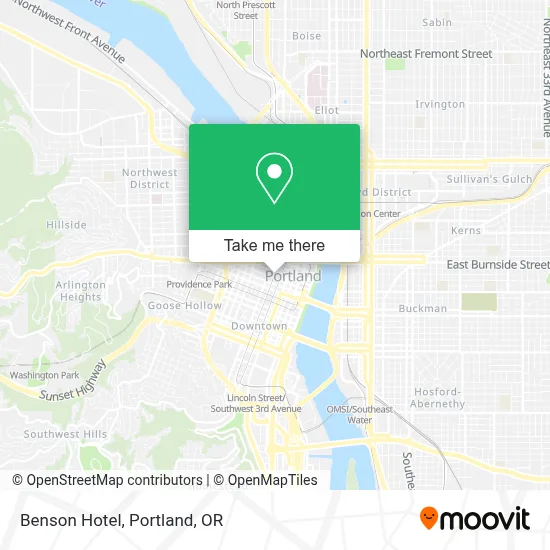 Benson Hotel map