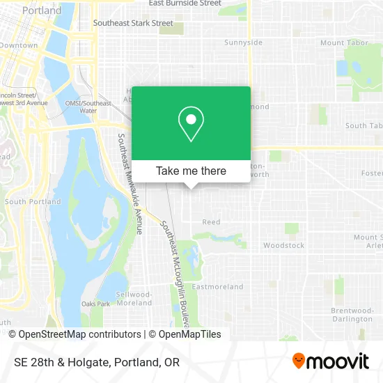 SE 28th & Holgate map