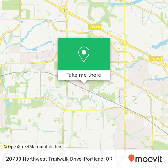 Mapa de 20700 Northwest Trailwalk Drive