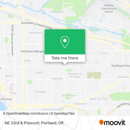 Mapa de NE 33rd & Prescott
