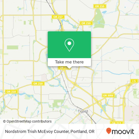 Mapa de Nordstrom Trish McEvoy Counter