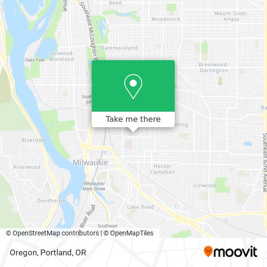 Mapa de Oregon