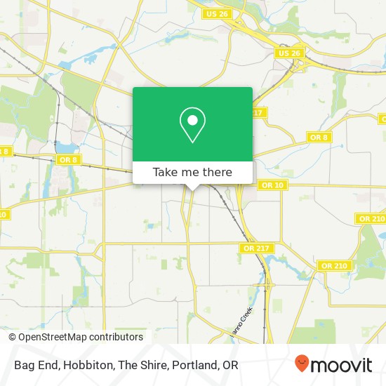 Mapa de Bag End, Hobbiton, The Shire