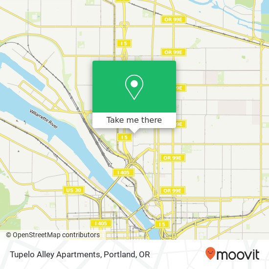 Mapa de Tupelo Alley Apartments