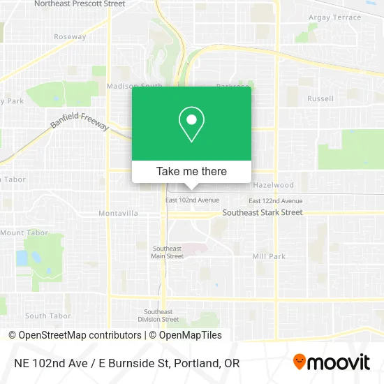 Mapa de NE 102nd Ave / E Burnside St