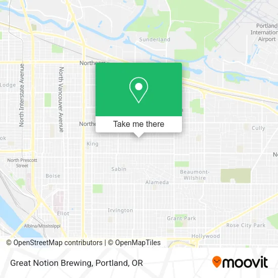 Great Notion Brewing map
