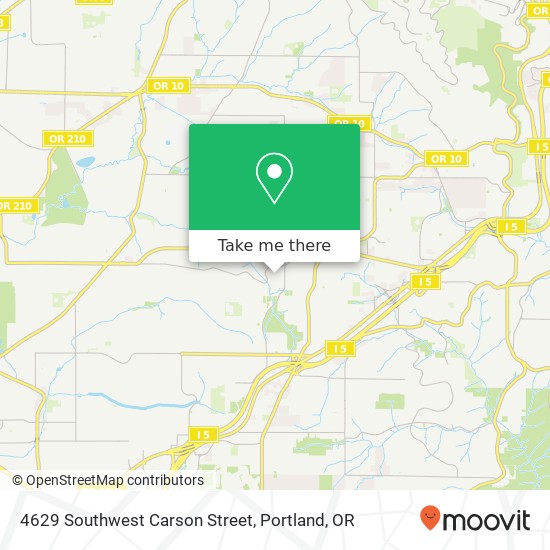 Mapa de 4629 Southwest Carson Street