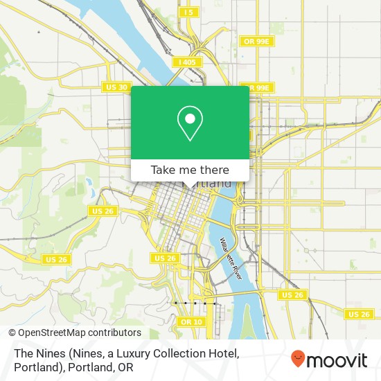 Mapa de The Nines (Nines, a Luxury Collection Hotel, Portland)