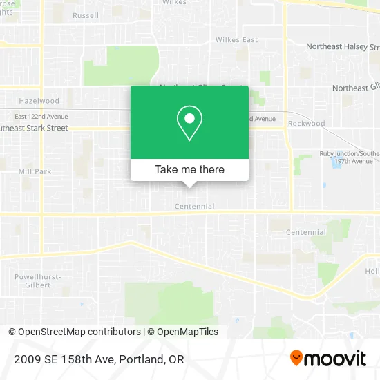 2009 SE 158th Ave map
