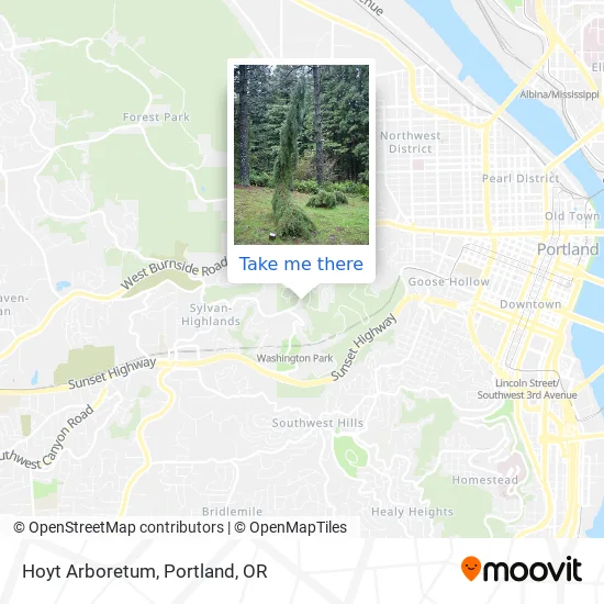 Mapa de Hoyt Arboretum