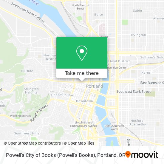 Mapa de Powell's City of Books (Powell's Books)