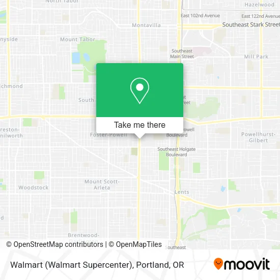 Mapa de Walmart (Walmart Supercenter)