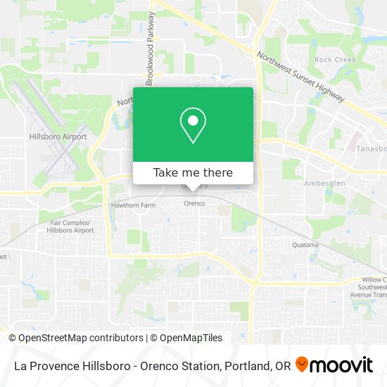 La Provence Hillsboro - Orenco Station map