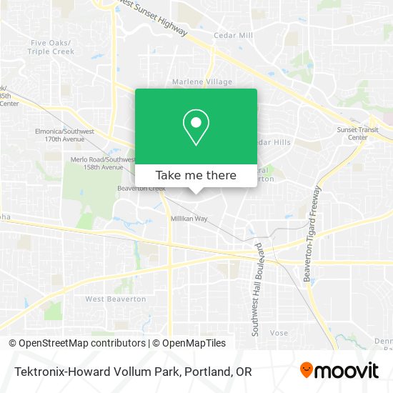 Tektronix-Howard Vollum Park map