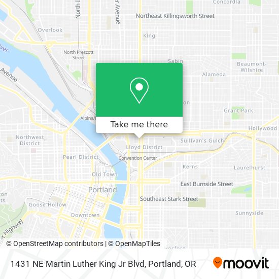 1431 NE Martin Luther King Jr Blvd map