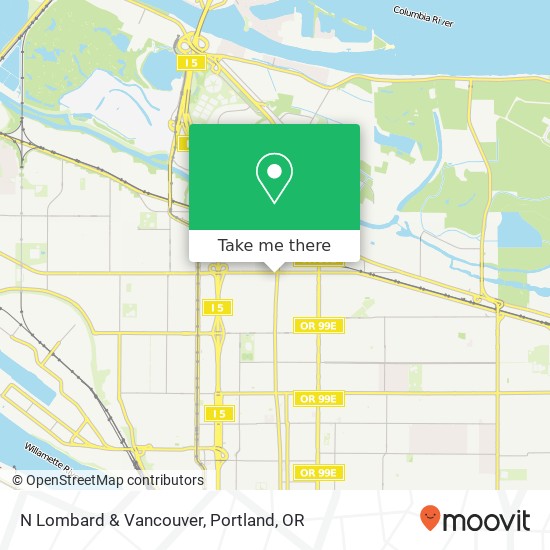 Mapa de N Lombard & Vancouver