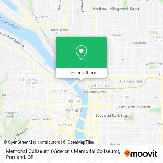 Memorial Coliseum (Veteran's Memorial Coliseum) map