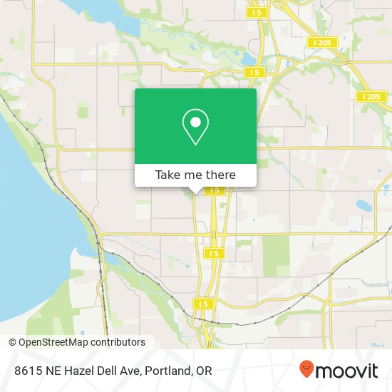 Mapa de 8615 NE Hazel Dell Ave