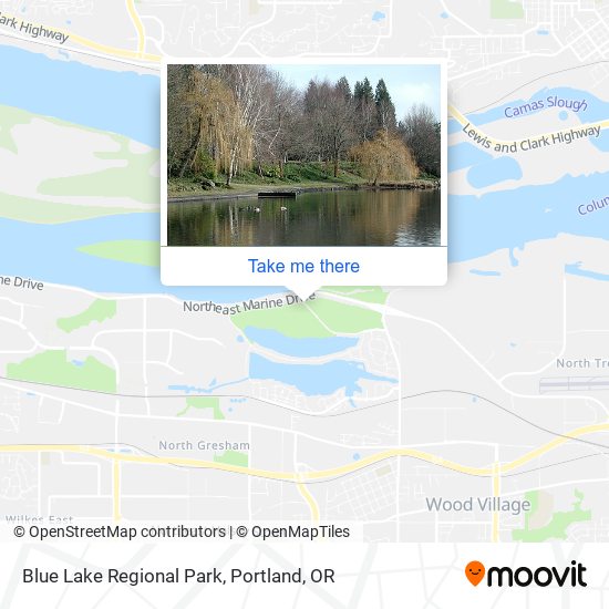 Mapa de Blue Lake Regional Park