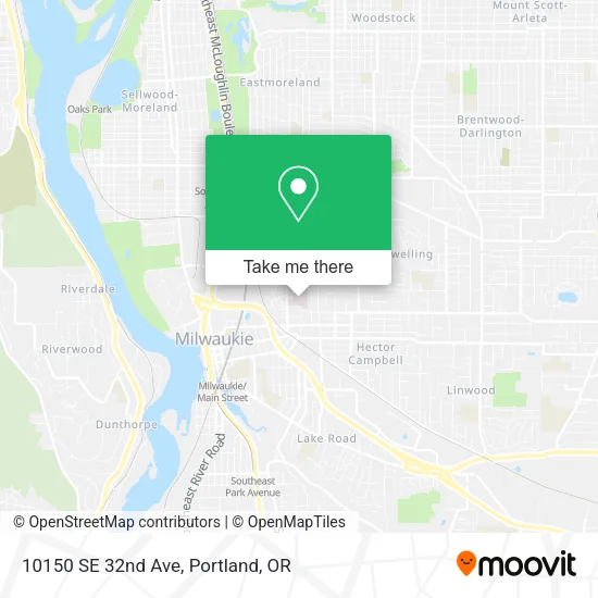 Mapa de 10150 SE 32nd Ave