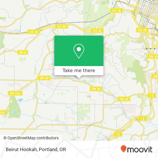 Beirut Hookah map