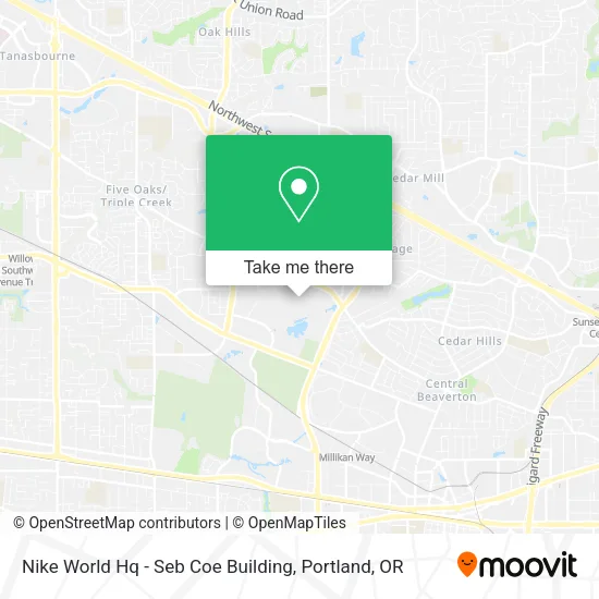 Nike World Hq - Seb Coe Building map