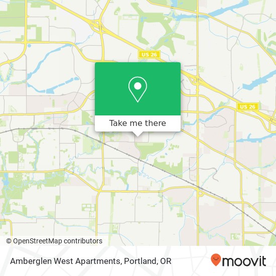 Mapa de Amberglen West Apartments