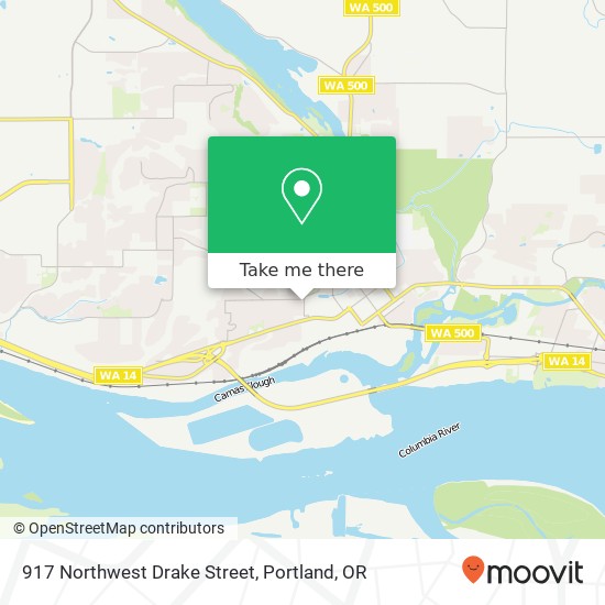 917 Northwest Drake Street map