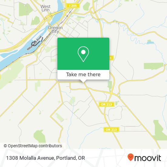 1308 Molalla Avenue map