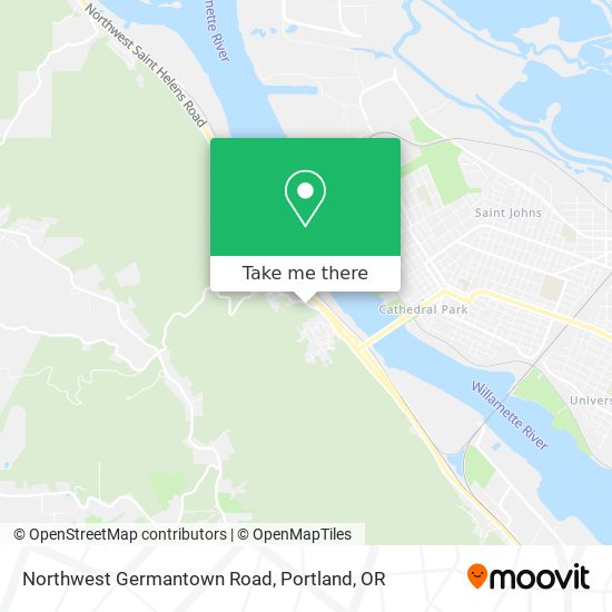 Northwest Germantown Road map
