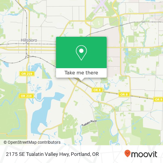 Mapa de 2175 SE Tualatin Valley Hwy