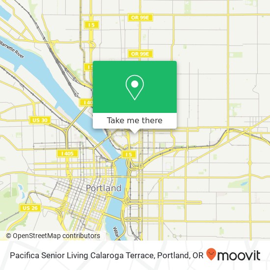 Pacifica Senior Living Calaroga Terrace map