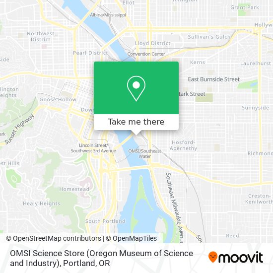 Mapa de OMSI Science Store (Oregon Museum of Science and Industry)