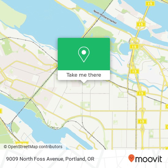 9009 North Foss Avenue map