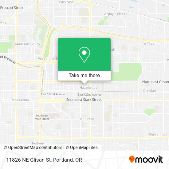 11826 NE Glisan St map