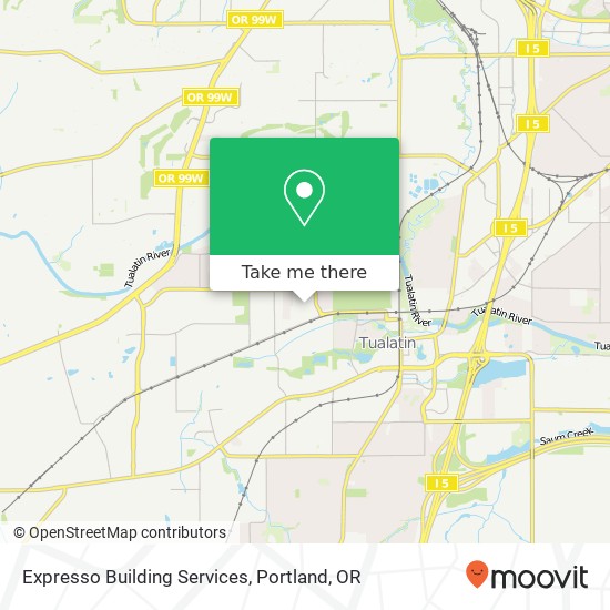 Mapa de Expresso Building Services, 18250 SW 100th Ct Tualatin, OR 97062