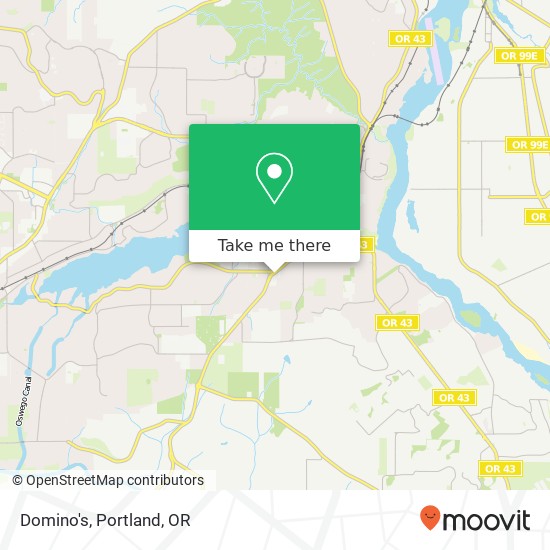 Mapa de Domino's, 1235 McVey Ave Lake Oswego, OR 97034