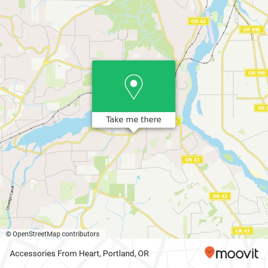 Mapa de Accessories From Heart, 1171 McVey Ave Lake Oswego, OR 97034