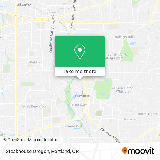 Steakhouse Oregon map