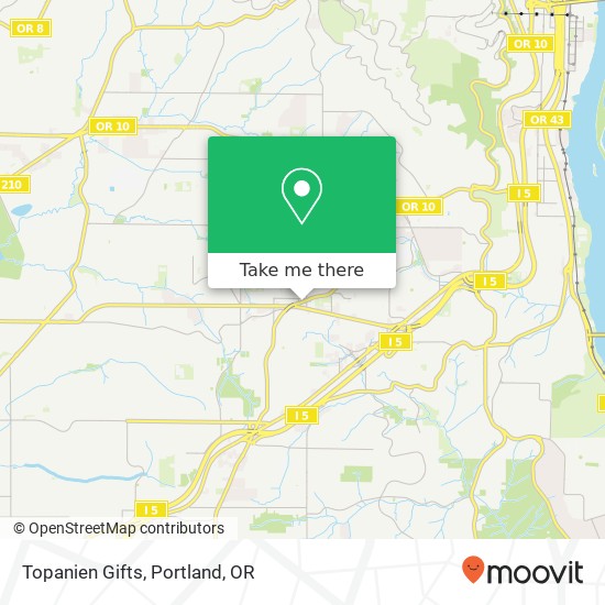 Mapa de Topanien Gifts, 7832 SW Capitol Hwy Portland, OR 97219
