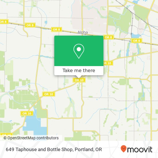 Mapa de 649 Taphouse and Bottle Shop, 18647 SW Farmington Rd Beaverton, OR 97007