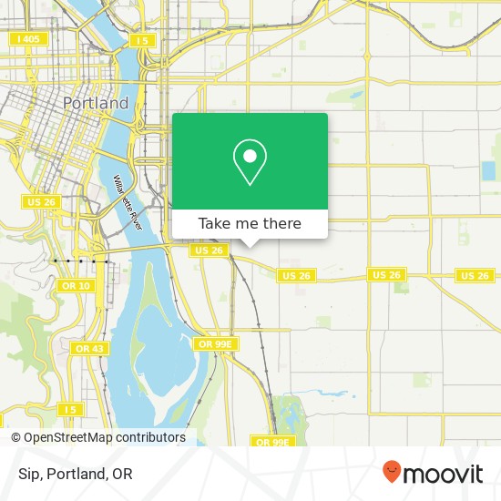 Mapa de Sip, 3029 SE 21st Ave Portland, OR 97202
