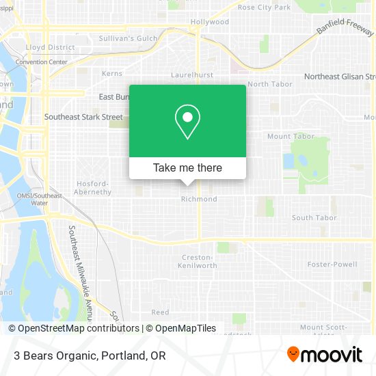Mapa de 3 Bears Organic