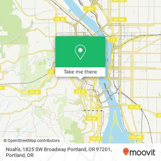 Noah's, 1825 SW Broadway Portland, OR 97201 map