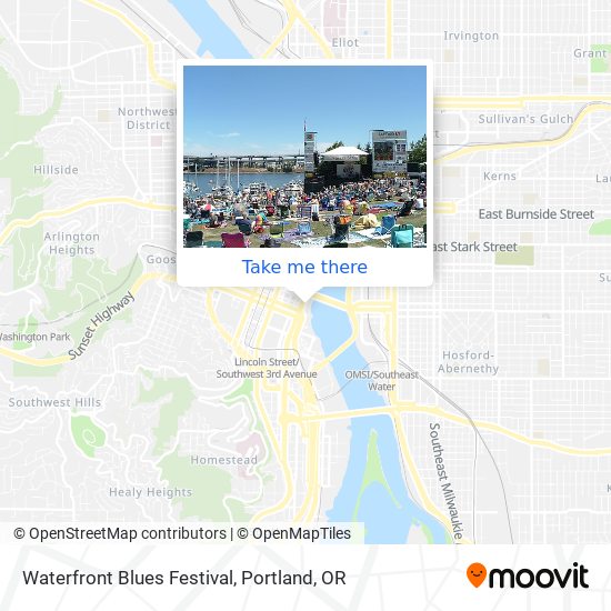 Mapa de Waterfront Blues Festival