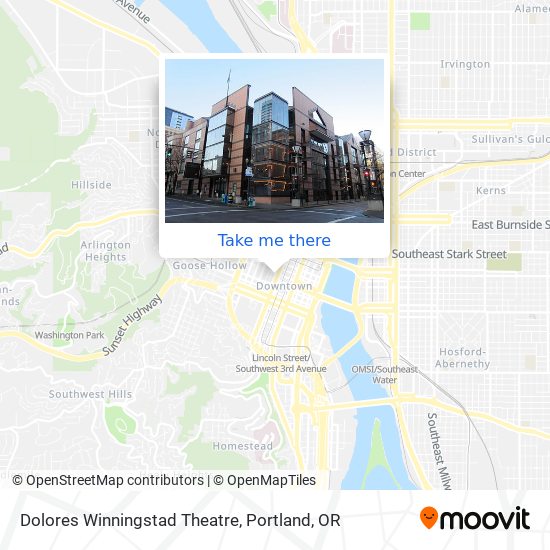 Dolores Winningstad Theatre map